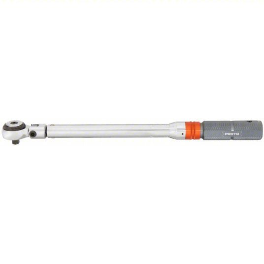 Proto J6012FC Micrometer Torque Wrench Foot-Pound, 3/8 in Drive Size, 10 ft-lb to 100 ft-lb