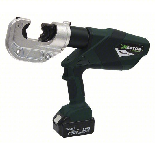 Greenlee EK1240LX11 Cordless Crimping Tool 18 V, Die Head, 750 kcmil Max Copper, For U Dies, C-Head Head