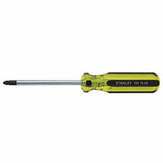 Stanley 64-102-A Screwdriver #2 Tip Size, 8 in Overall Lg, 4 in Shank Lg, Ergonomic Grip