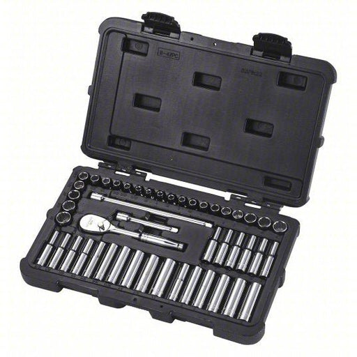 Redwood RW53PN22 Socket Wrench Set 1/4 in Drive Size, 47 Pieces, (22) 12-Point, (22) 12-Point, Chrome