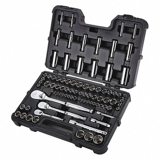 Redwood RW53PN73 Socket Wrench Set 1/4 in, 3/8 in, 1/2 in Drive, 86 Piece, 12-Point/6-Point, Metric/SAE