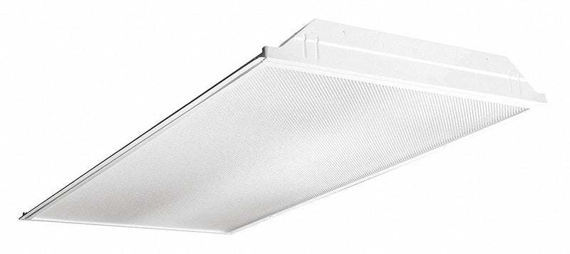 Columbia Lighting LJT24-35LWG-FSA12-EDU Recessed Troffer, 4 ft Lg, 2 ft Wd, 4,268 lm, 3500K, 34 W, 120 to 277V AC