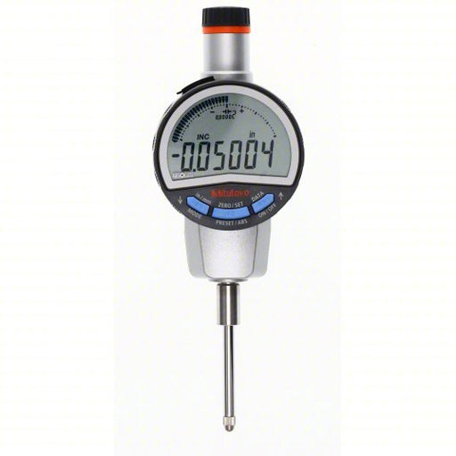 Mitutoyo 543-702B Digital Indicator 0 in to 0.5 in Range, IP42, ±0.0001 in Accuracy, Cable Data Output, Case - Redwood.KV76053115