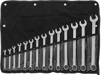 McMaster 5444A2 Combination Inch Wrench Set 14 Pieces, 12-Point Opening