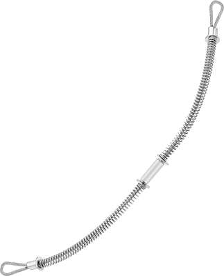 McMaster 5484K23 Hose Whip Check with Spring-Loaded Loop Ends, for 1/2" to 1.25" Hose ID