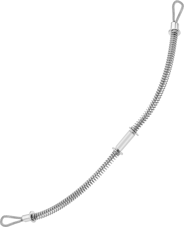 McMaster 5484K25 Hose Whip Check, with Spring-Loaded Loop Ends, for 1-1/2" to 3" Hose ID