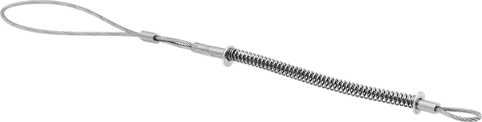 McMaster 5484K27 Hose Whip Check, Spring-Loaded Loop x Choker, for 1/2" to 1-1/4" Hose ID