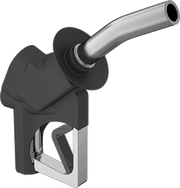 McMaster 5496K84 Diesel-Fuel Hose Nozzle with Three-Position Hold-Open Clip, 75 gpm Maximum Flow