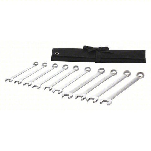 Redwood RW54DG02 Combination Wrench Set Alloy Steel, Satin, 10 Tools, 1 5/16 in to 2 in Range of Head Sizes