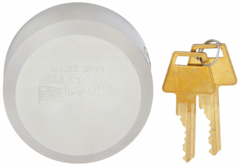 American Lock A2010KAW7000WWG Padlock, Hidden Shackle, Steel, Boron Alloy Shackle, Chrome-Plated, Silver, Keyed Alike