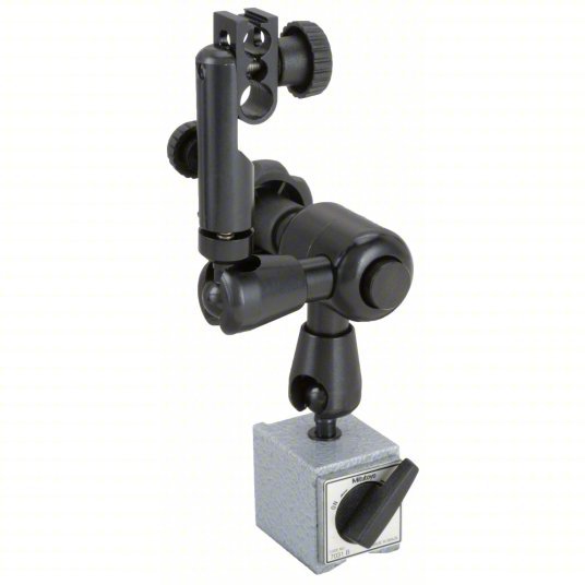 Mitutoyo 7031-10 Magnetic-Base Indicator Holder Magnetic Base, Articulating Arm, 300 N Holding Power, 45 mm