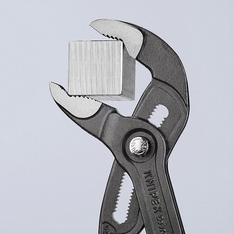Knipex 87 02 300 T BKA Water Pump Plier V, Push Button, 2 3/4 in Max Jaw Opening, 12 in Overall Lg, 30 Jaw Positions