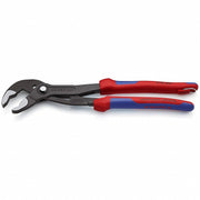 Knipex 87 02 300 T BKA Water Pump Plier V, Push Button, 2 3/4 in Max Jaw Opening, 12 in Overall Lg, 30 Jaw Positions