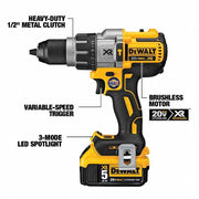 Dewalt DCK694P2 Cordless Combination Kit 20V DC Volt, 6 Tools, 1/2 in Hammer Drill (Compact, 38,250 BPM)