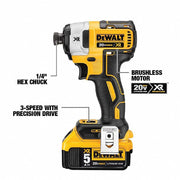 Dewalt DCK694P2 Cordless Combination Kit 20V DC Volt, 6 Tools, 1/2 in Hammer Drill (Compact, 38,250 BPM)