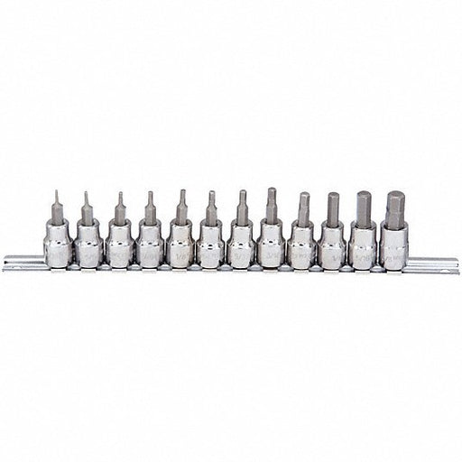Redwood RW54TM25 Socket Bit Set 1 - 25 Pieces, 3/8 in Drive Size, 12 Pieces, 1 27/32 in Overall Lg, SAE
