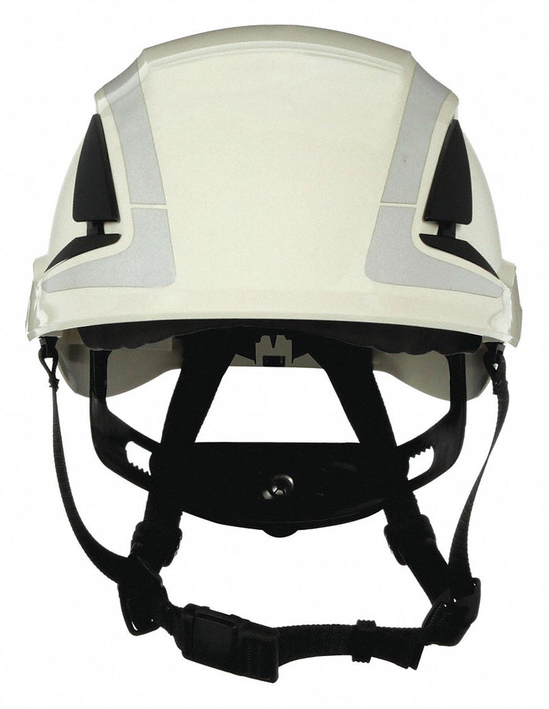 3M X5001VX-ANSI Hard Hat, Type 1, Class C, White, Vented, 6 Point Ratchet, Includes Chin Strap, X-5000, EPP, ABS