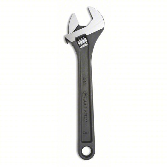 Crescent AT210VS Adjustable Wrench Alloy Steel, Black Oxide, 10 in Overall Lg, 1 5/16 in Jaw Capacity