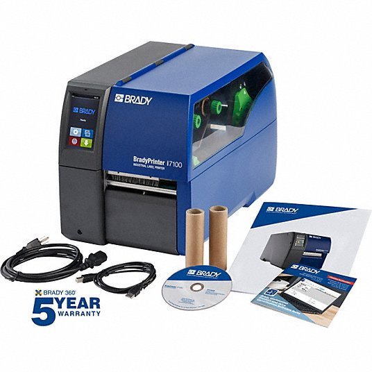 Brady 149050 Desktop Printer PC Connected, Single Color, Direct Thermal/Thermal Transfer, 4 3/8 in Max. Label Wd