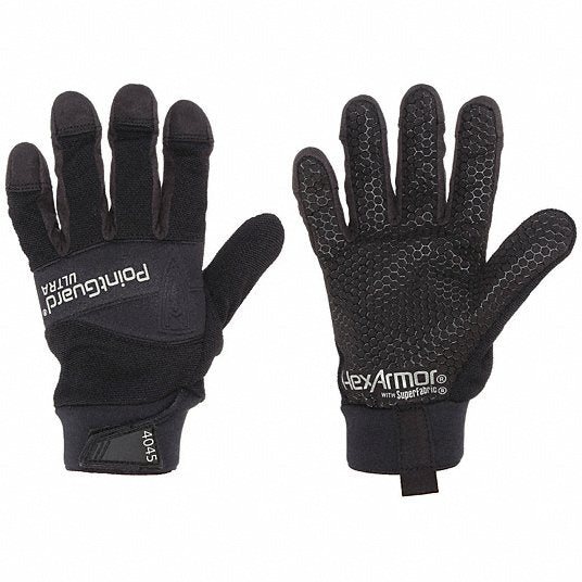 Hexarmor 4045-XL (10) Mechanics Gloves ANSI/ISEA Needlestick Level 2 - Palm Side/3 - Fingertips, XL (10), 1 PR