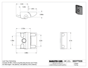 McMaster 5537T535 T-Slotted Framing, Push-to-Close Latch for 1.5"&40mm High Single Rail