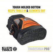 Klein 55421BP-14 Tool Backpack 4 Outside Pockets, 35 Inside Pockets, 14 1/2 in Overall Wd, Black