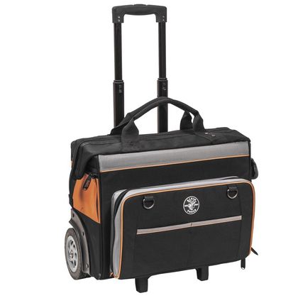 Klein 55452RTB Tool Bag, Tradesman Pro™ Rolling Tool Bag, 24 Pockets, 19-Inch