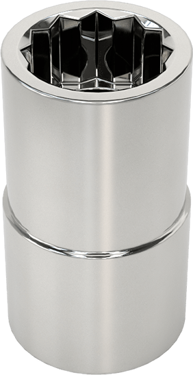 McMaster 5545A51 12-Point Standard Socket, Chrome Plated, 1/2" Drive, 9/16" Size