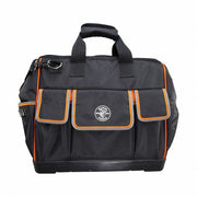 Klein 55469 Tool Bag 17 1/2 in W x 10 in D x 16 in H, Black, Polyester, 42 Pockets, Polyester