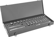 McMaster 7874N112 12-Point Socket Set with Drive Tools, 3/4" Square Drive, 30 Pieces
