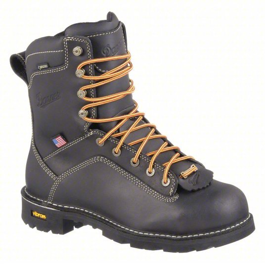 Danner 17311-10.5D Size 10-1/2 Men's 8 in Work Boot Alloy, Black