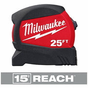 Milwaukee 48-22-0425 25 ft Tape Measure, 1 1/8 in Blade