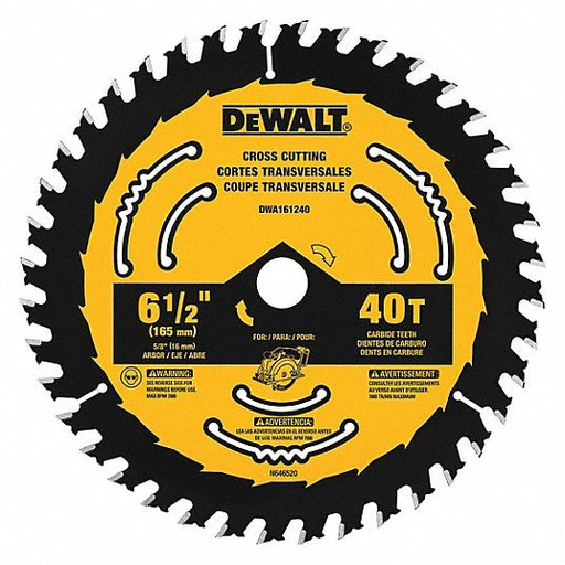Dewalt DWA161240 6-1/2" Circular Saw Blades