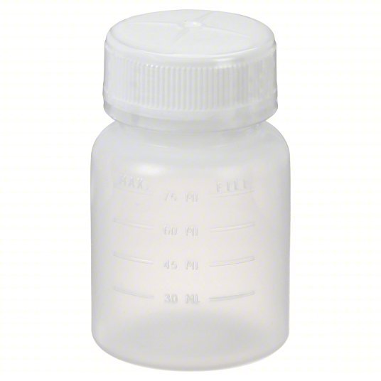 Ability One 6640-01-681-3575 Jar HPDE, 2.5 fl oz Capacity, 75 mL, 49mm Dia, Round PK120
