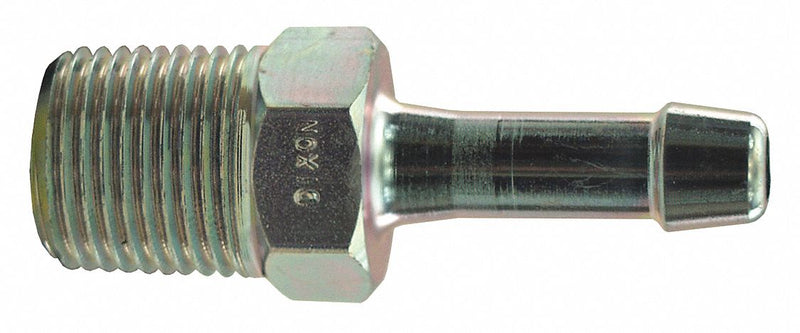 Dixon KHN441 Barbed Hose Fitting, For 1/2 in Hose I.D., Hose Barb x NPT Threaded, Hex, NPT