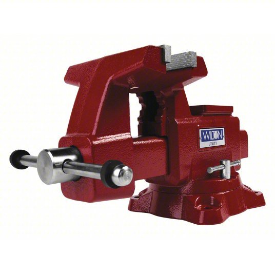 Wilton 676U Combination Vise Std Duty, Enclosed, 6 1/2 in Jaw Face Wd, 6 in Max Jaw Opening, Serrated