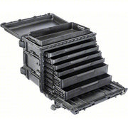 Pelican 004500-0610-110 Rolling Tool Box 16 in Overall Wd, 25 in Overall Dp, 19 in Overall Ht, Black