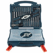 Bosch BTD40MS Tap and Die Set 40 Pieces, M3x0.5 Min. Tap Thread Size, M12x1.75 Max. Tap Thread Size, Hex