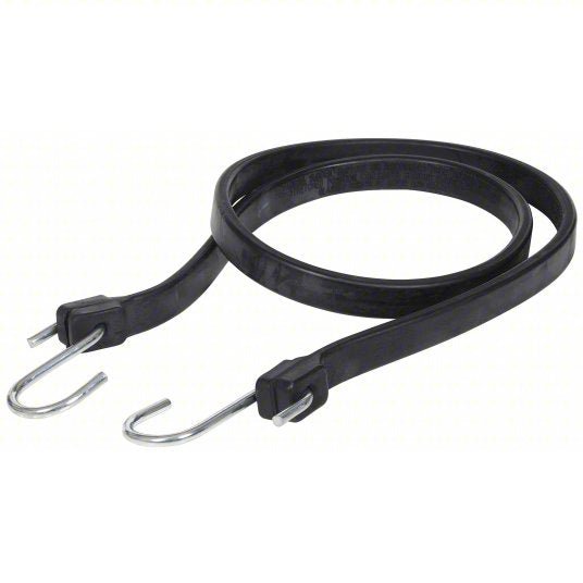 Keeper 06245 Bungee Strap, Black, 45" L, EPDM Rubber PK10
