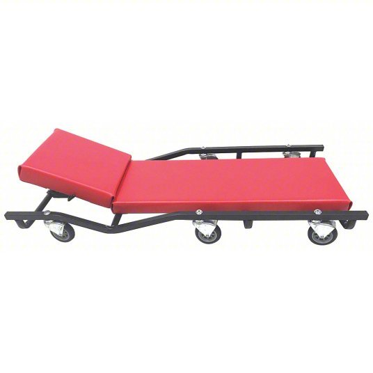 Whiteside MTLV6ADJP3NM Creeper, 5-5/8" H, Steel, 6 Wheels