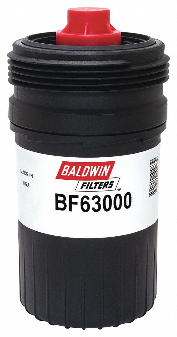 Baldwin Filters BF63000 Fuel Filter, Spin-On, 4 in Outside Dia, 7 13/16 in Lg
