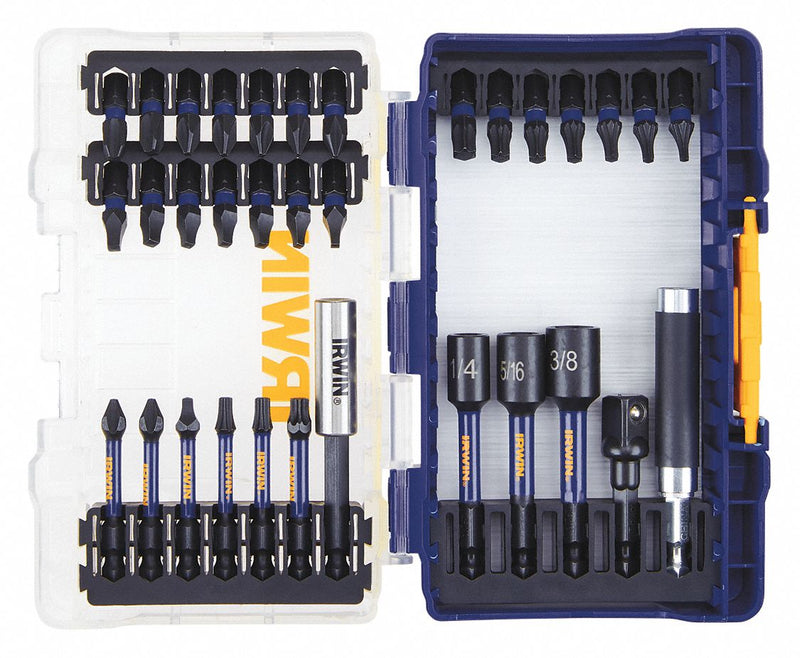 Irwin IWAF1333 Driver Bit Set, Bit Holders/Nutsetters/Screwdriver Bits, Impact Rated, 33 No. of Pieces, Hex