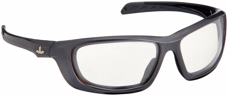 Mcr Safety UD110PF Safety Glasses, Clear Lens, Full-Frame, Anti-Fog, Gray Frame, UD1 Series