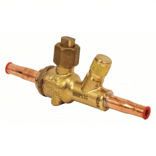 NDL NBV02-S Refrigerant Ball Valve 1/4 in Female Sweat, -40°F to 302°F, 900 psi, 0.3 in Port Size