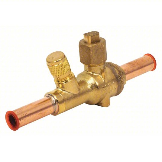 NDL NBV03-S Refrigerant Ball Valve 3/8 in Female Sweat, -40°F to 302°F, 900 psi, 0.4 in Port Size