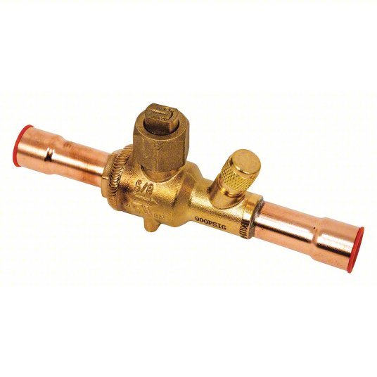 NDL NBV05-S Refrigerant Ball Valve 5/8 in Female Sweat, -40°F to 302°F, 900 psi, 0.6 in Port Size