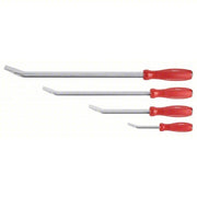 Milwaukee 48-22-9214 Pry Bar Set Wedge End, 8,12,18,24 in Overall Lg, 1/2 in,3/4 in,1 1/4 in Bar Wd, 4 Pieces