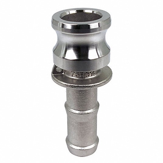 Redwood PLE105 Cam and Groove Adapter 3/4 in Coupling Size, 250 psi Max. Working Pressure @ 70 F, Male Hose Shank