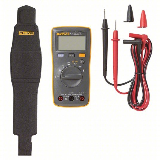 FLUKE-107 ESP Digital Multimeter CAT III 600V, Avg, 600 V Max AC Volt Measurement, 6,000, LCD