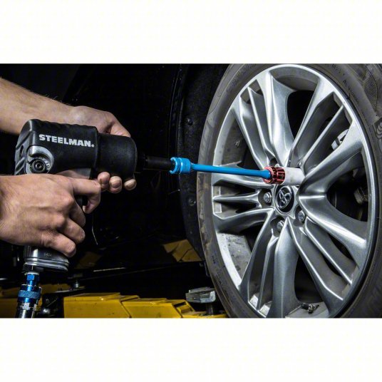 Steelman 50091A Torque Socket Impact Wrenches, Alloy Steel, Extension, 80 ft-lb Working Torque, 1/2 in